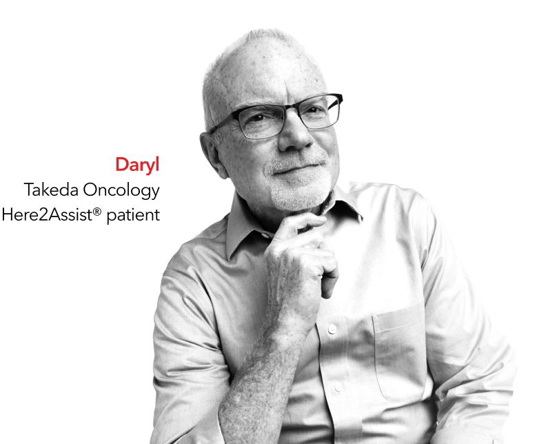 Daryl, a Takeda Oncology Here2Assist® patient