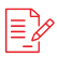 Notepad with pen writing icon 